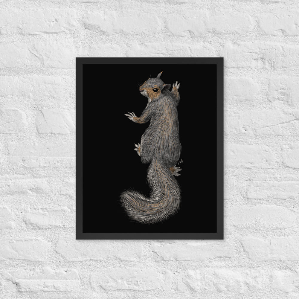 Gray Squirrel Digital Download Art Print