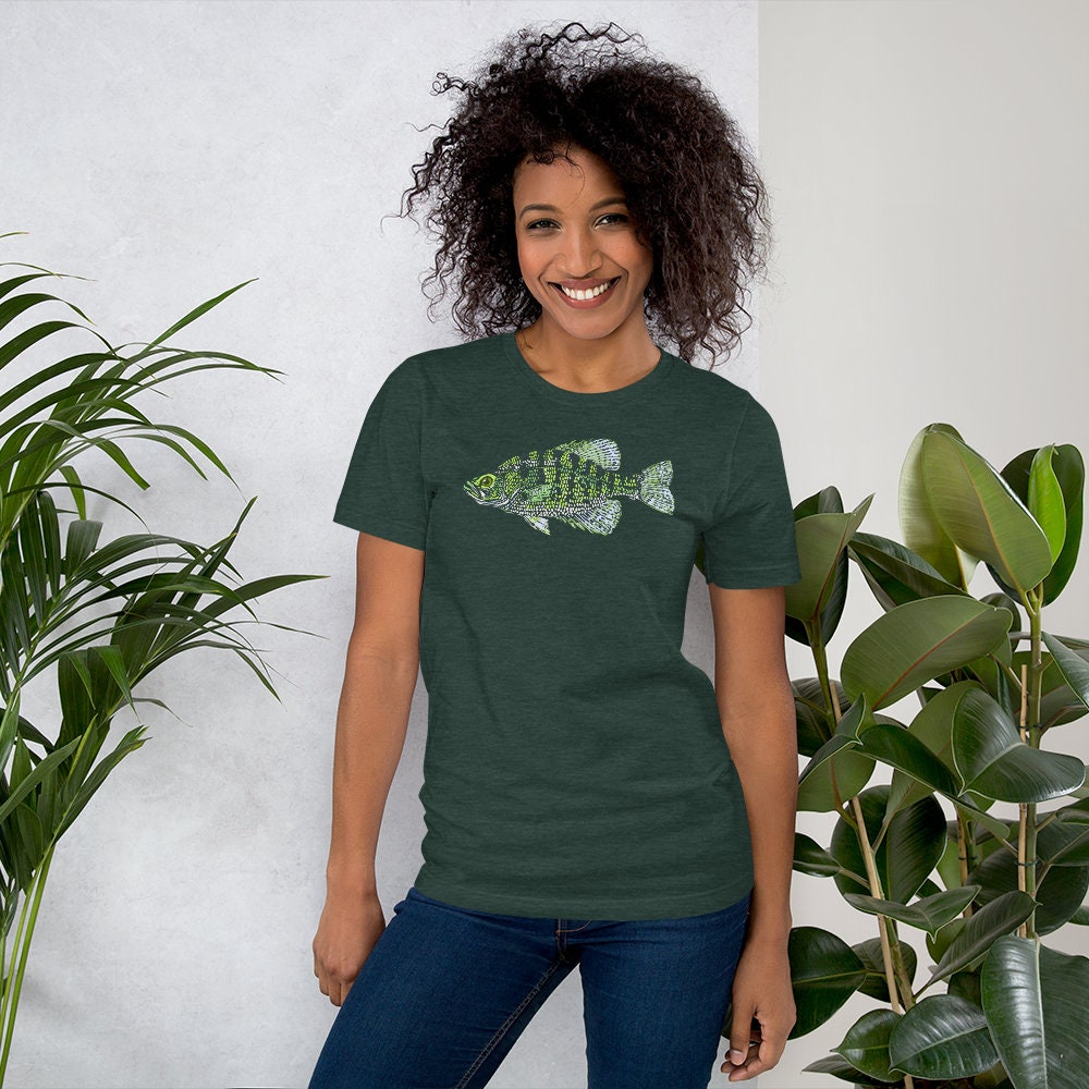 White Crappie Fish Shirt
