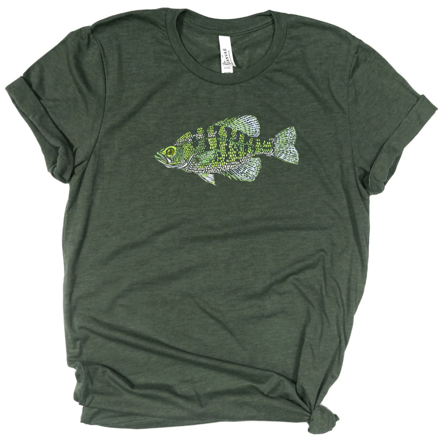 White Crappie Fish Shirt