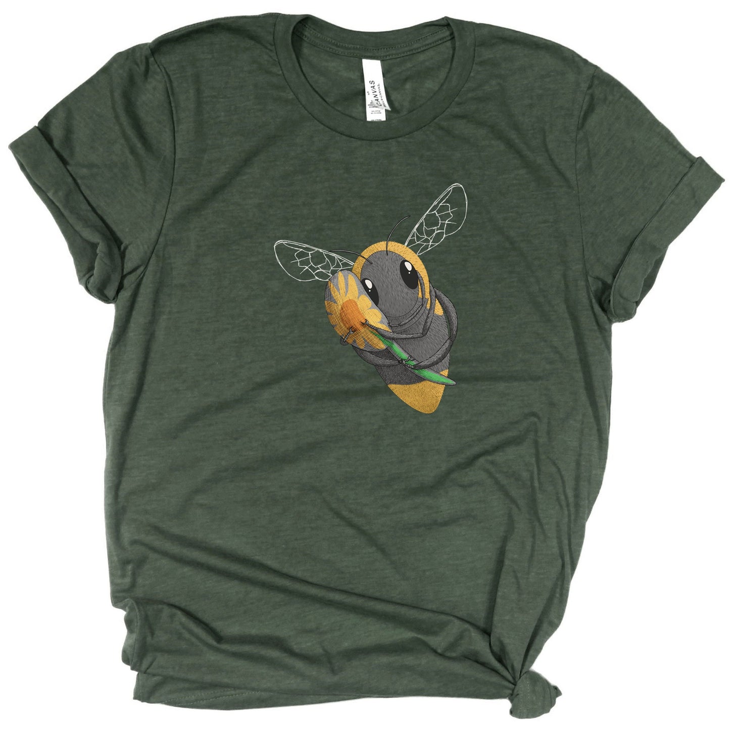 Bee Hugging Sunflower Plushie Shirt