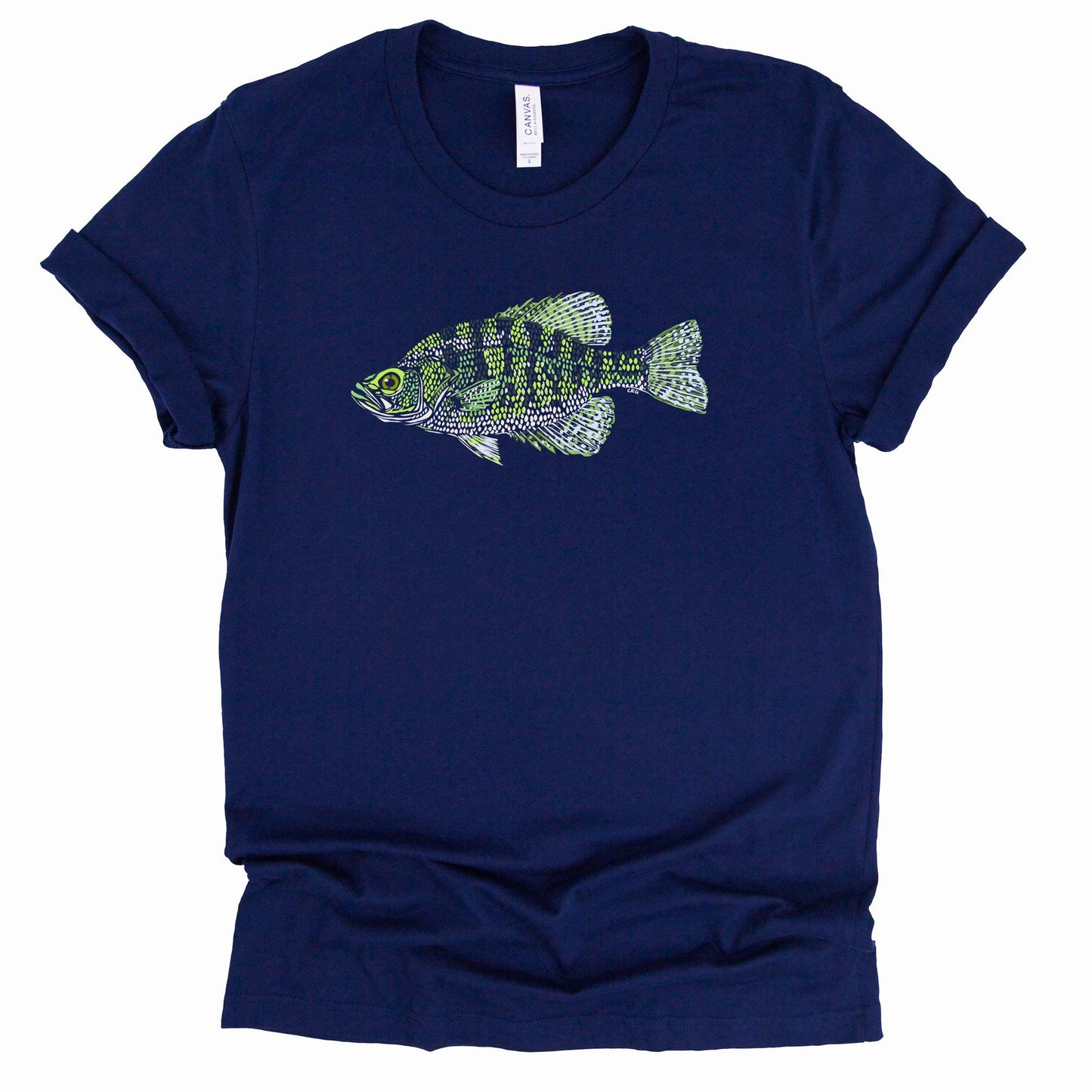 White Crappie Fish Shirt
