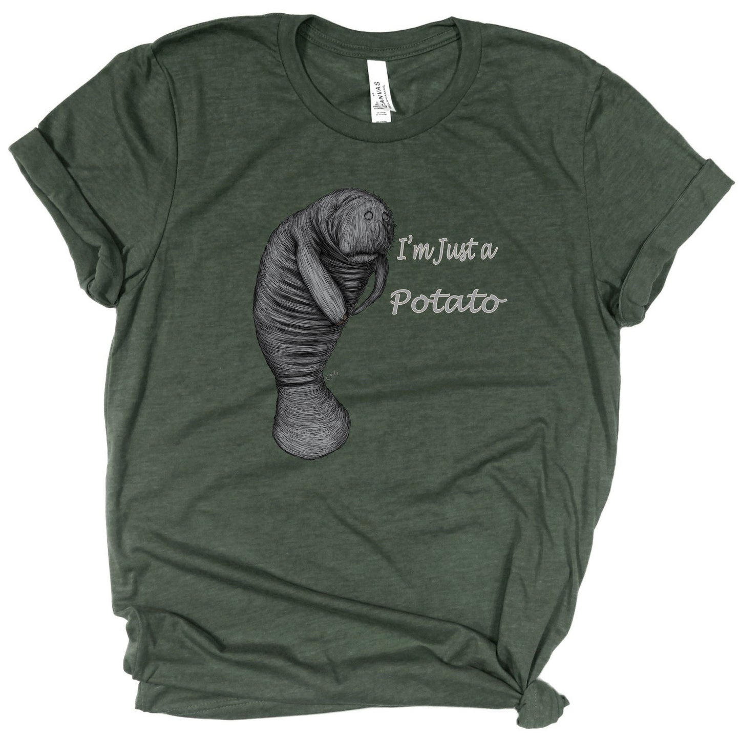 I'm Just a Potato Manatee Shirt
