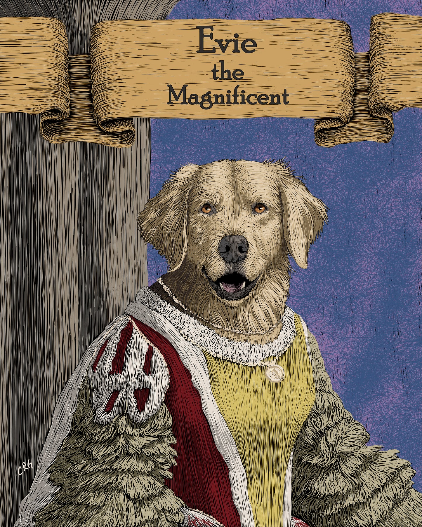 Personalized Medieval Pet Portraits