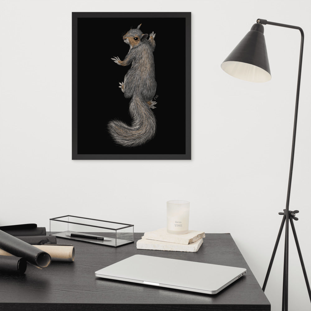 Gray Squirrel Digital Download Art Print