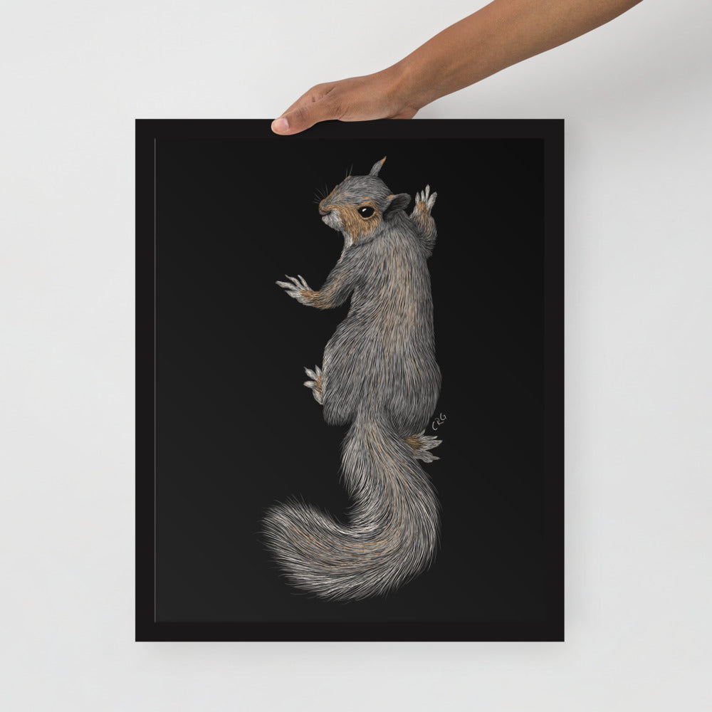 Gray Squirrel Digital Download Art Print