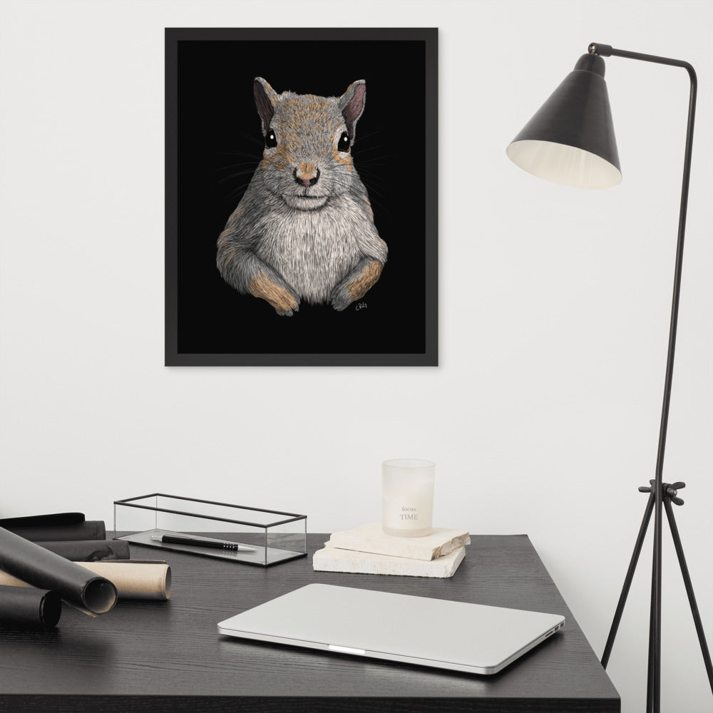 Grey Squirrel Digital Download Art Print