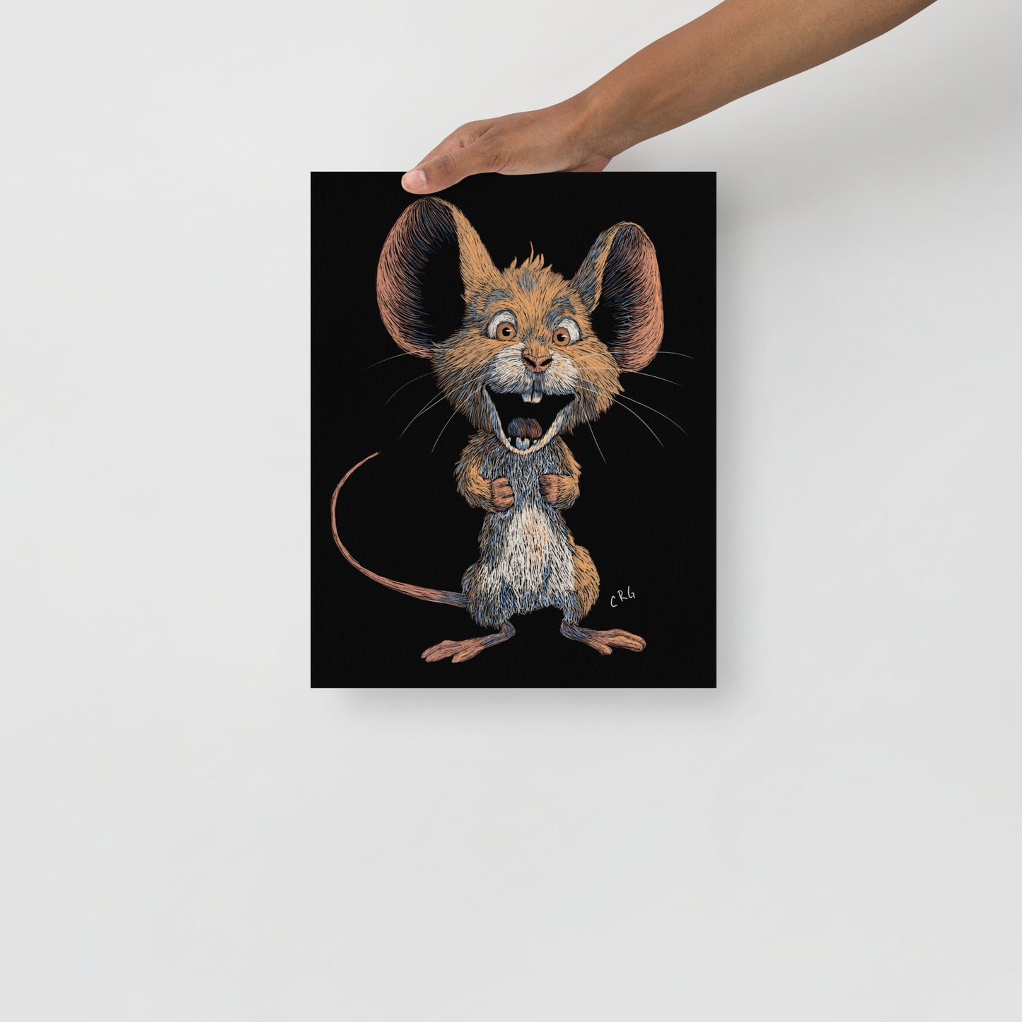 Smiling Mouse Canvas Art Print