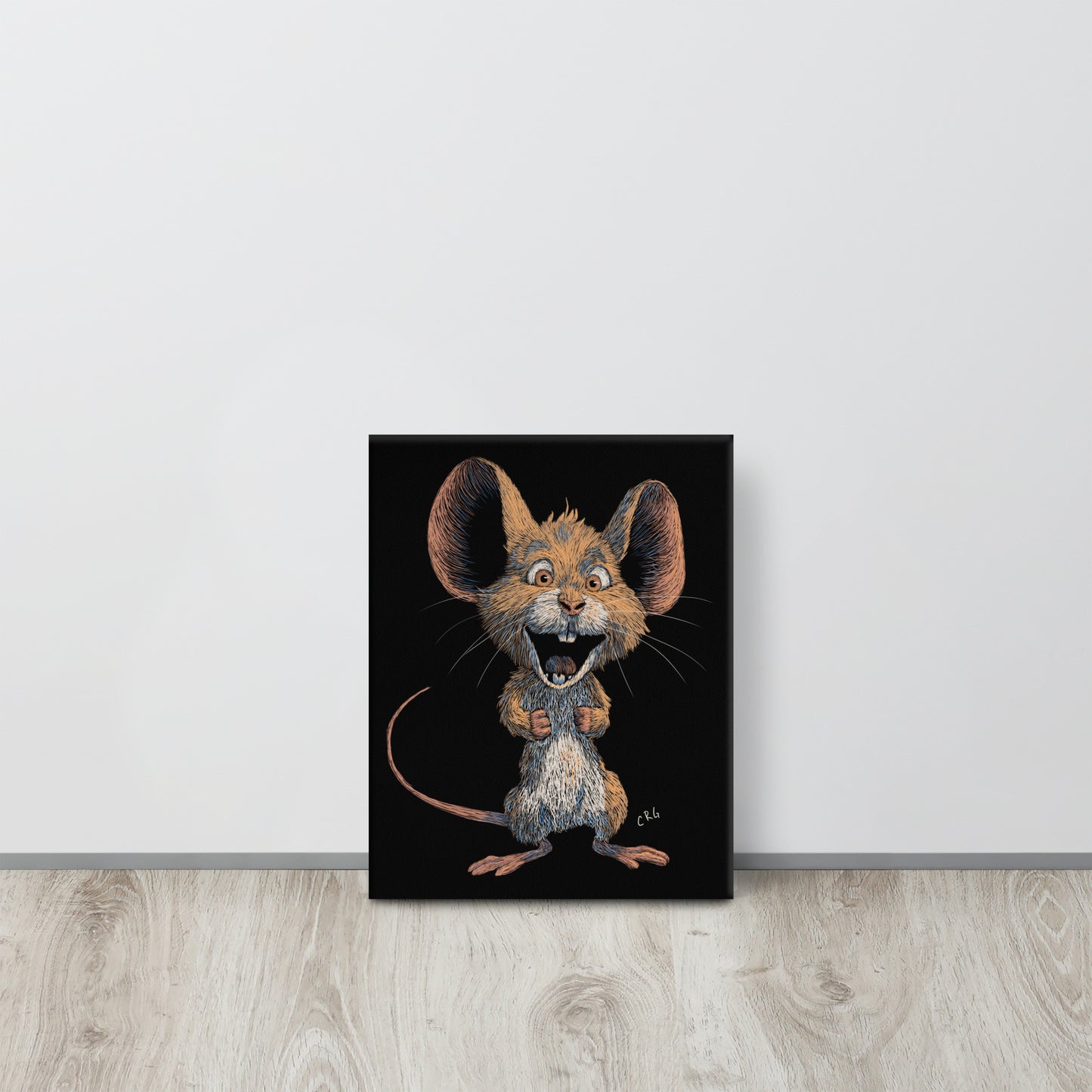 Smiling Mouse Canvas Art Print