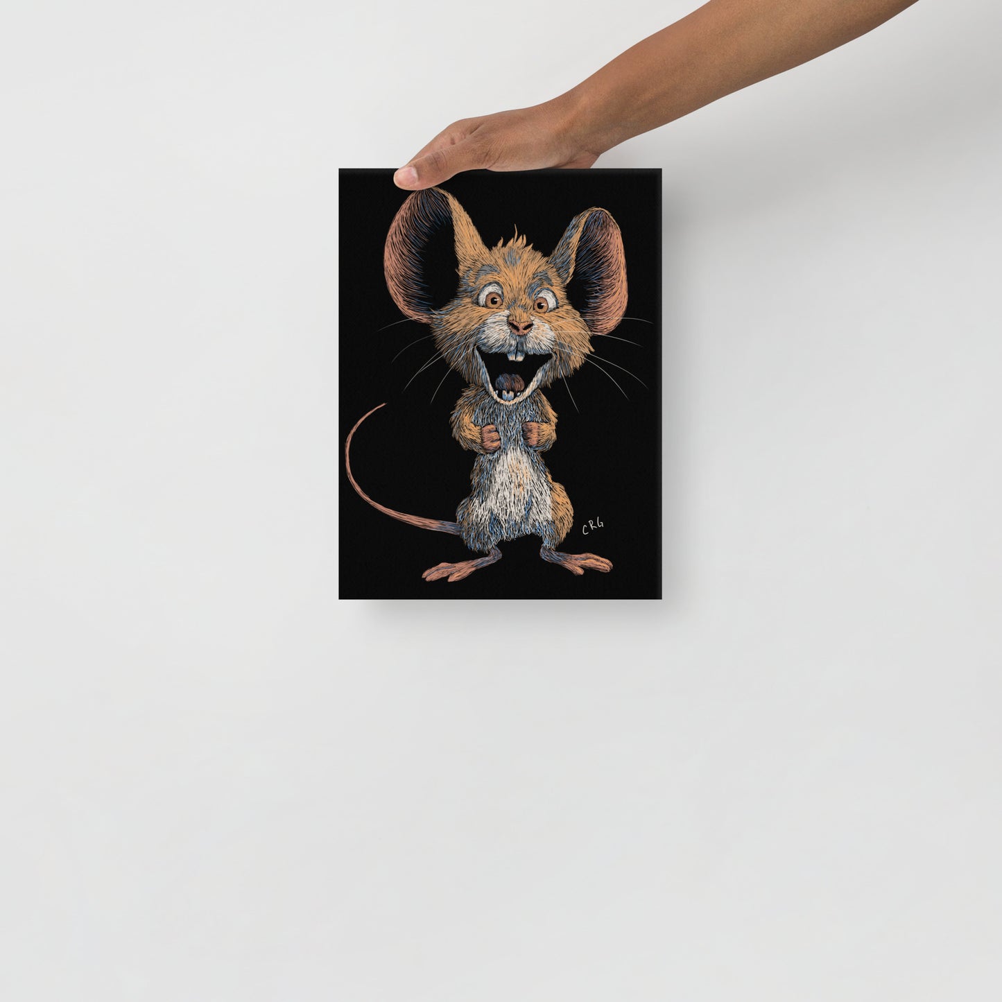 Smiling Mouse Canvas Art Print