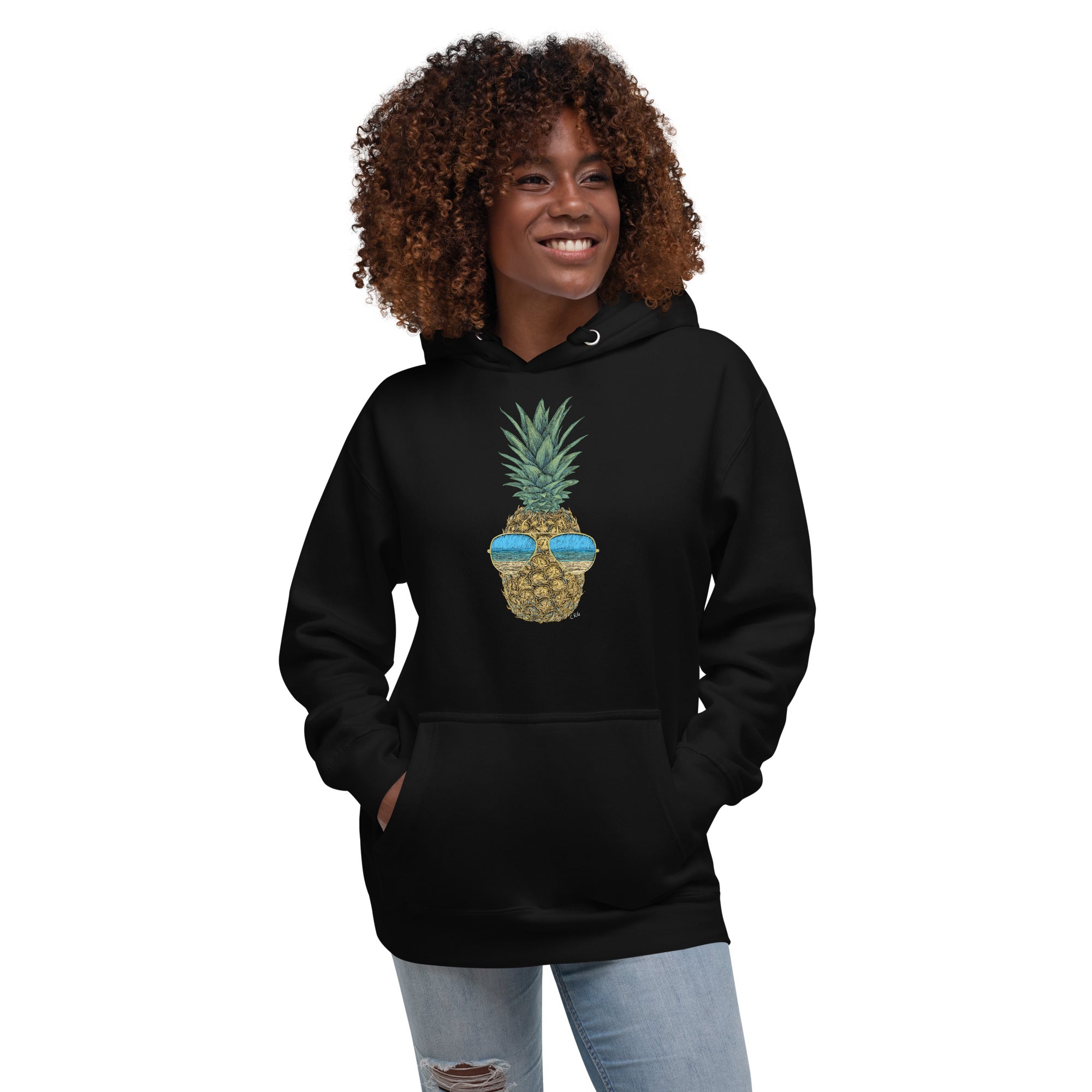 Pineapple with Sunglasses Hoodie