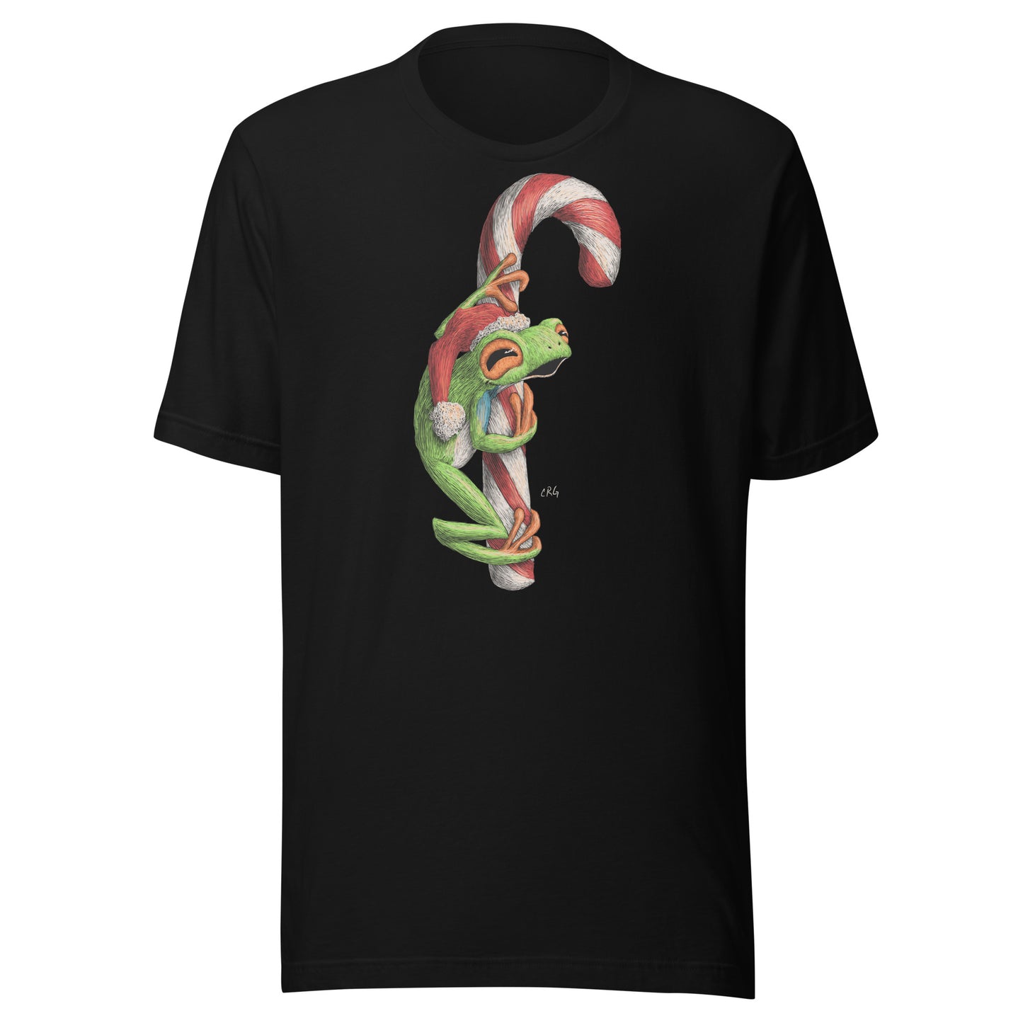 Frog on a Candy Cane Shirt