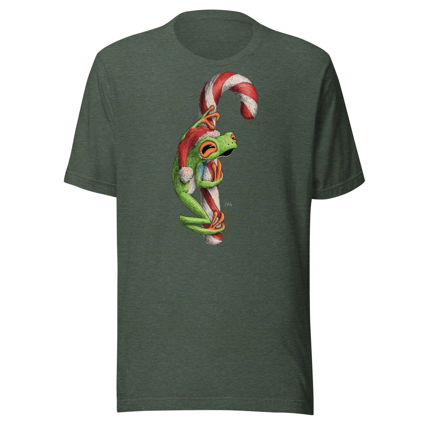 Frog on a Candy Cane Shirt