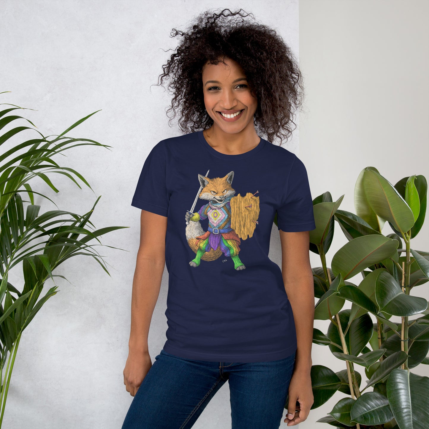 LGBTQIA+ Pride Fox Warrior Shirt