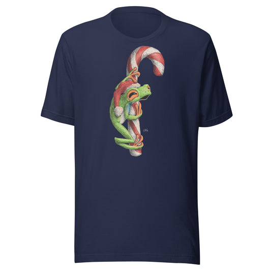 Frog on a Candy Cane Shirt
