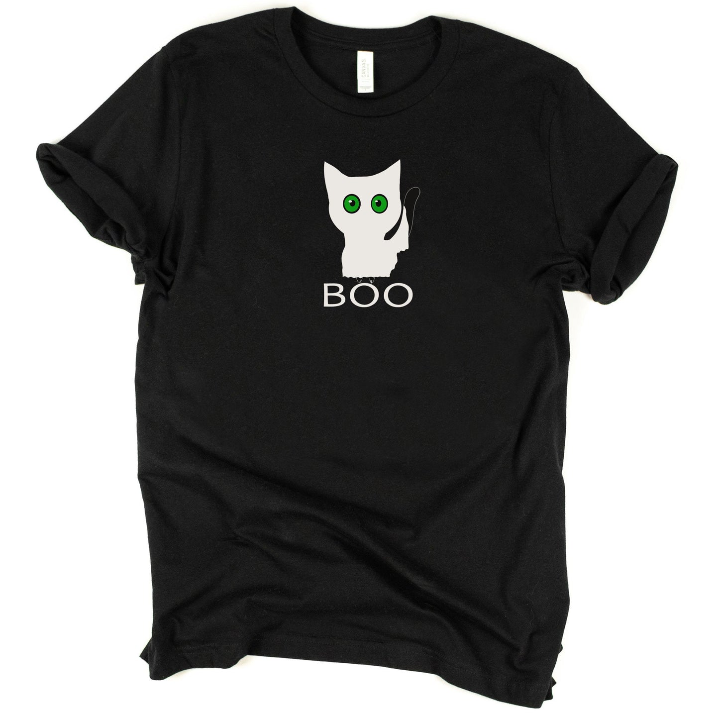 Black Cat in Ghost Costume Shirt