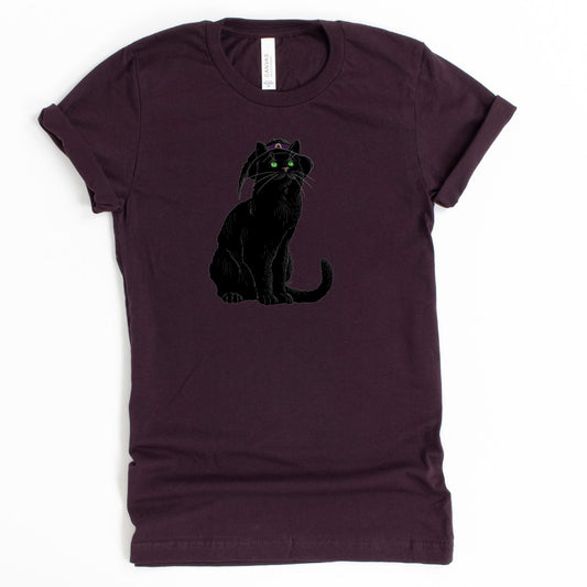 Black Cat with Witches Hat Shirt