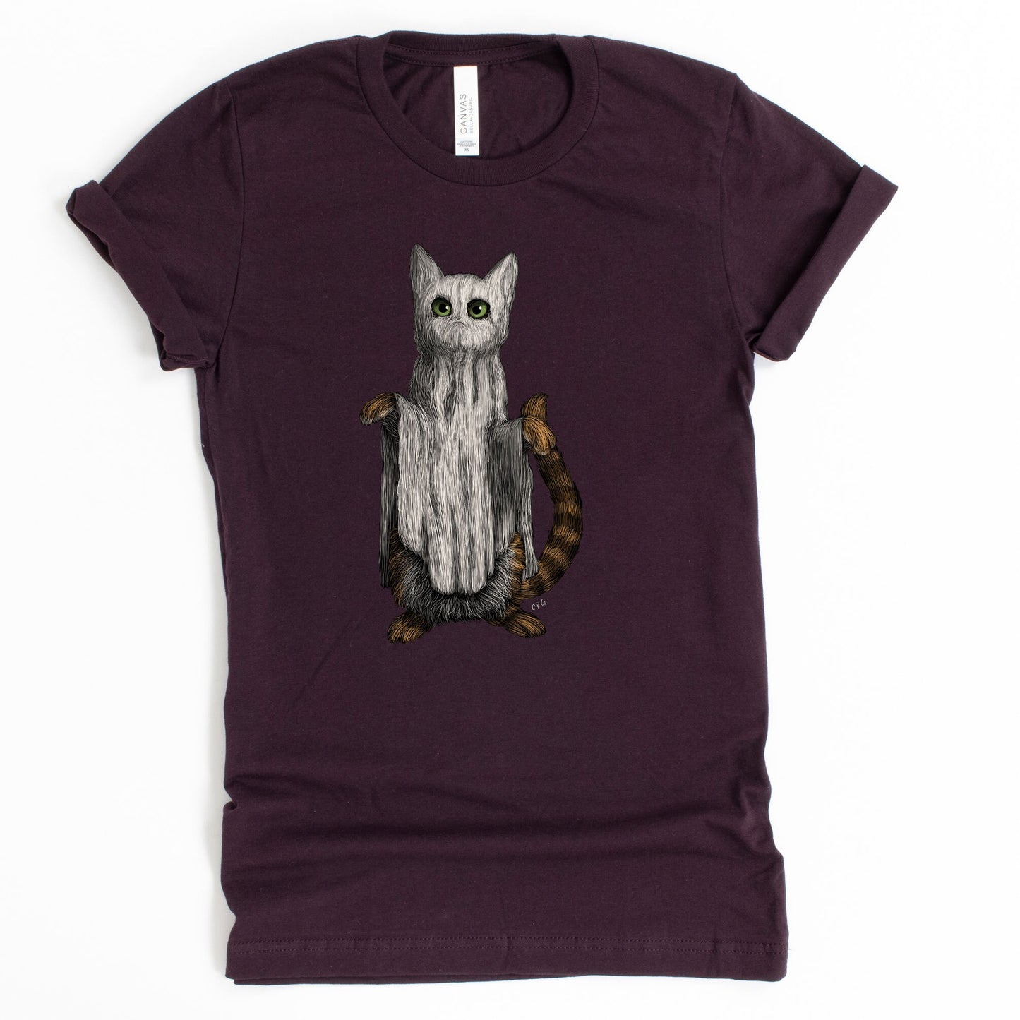 Cat Ghost Halloween Shirt