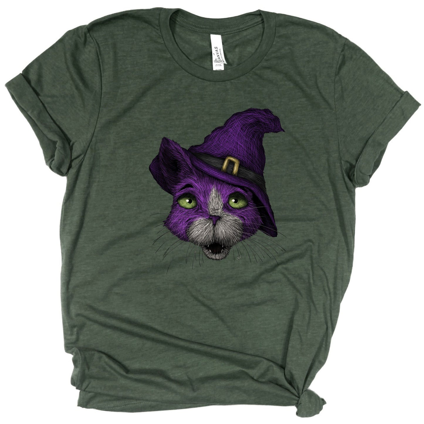 Cat Witch Halloween Shirt