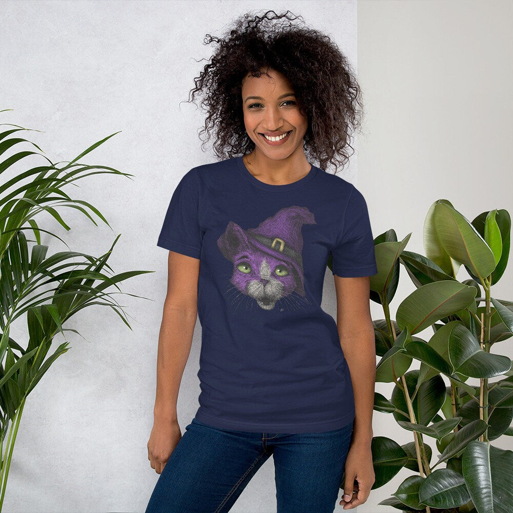 Cat Witch Halloween Shirt