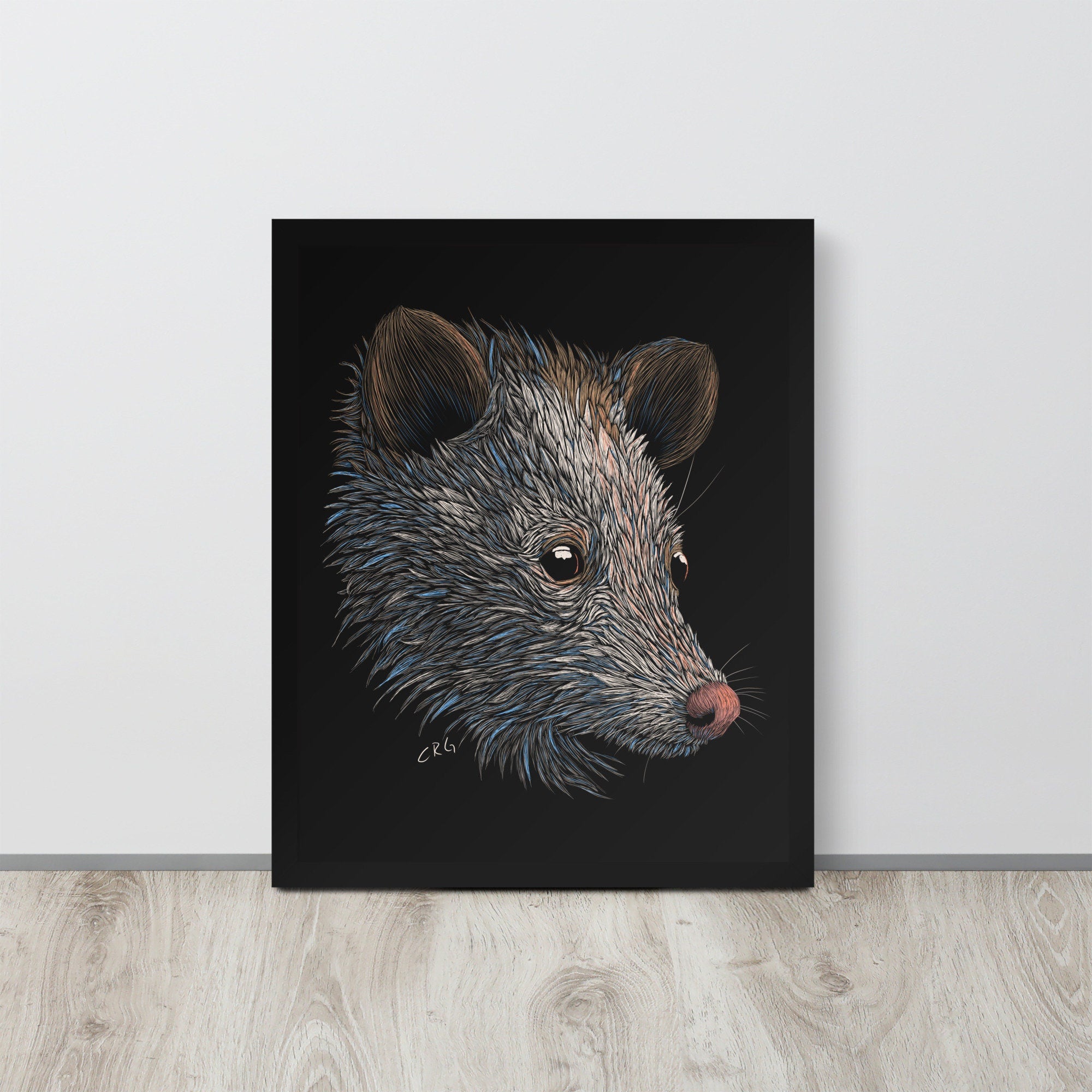 Opossum Digital Download Art Print