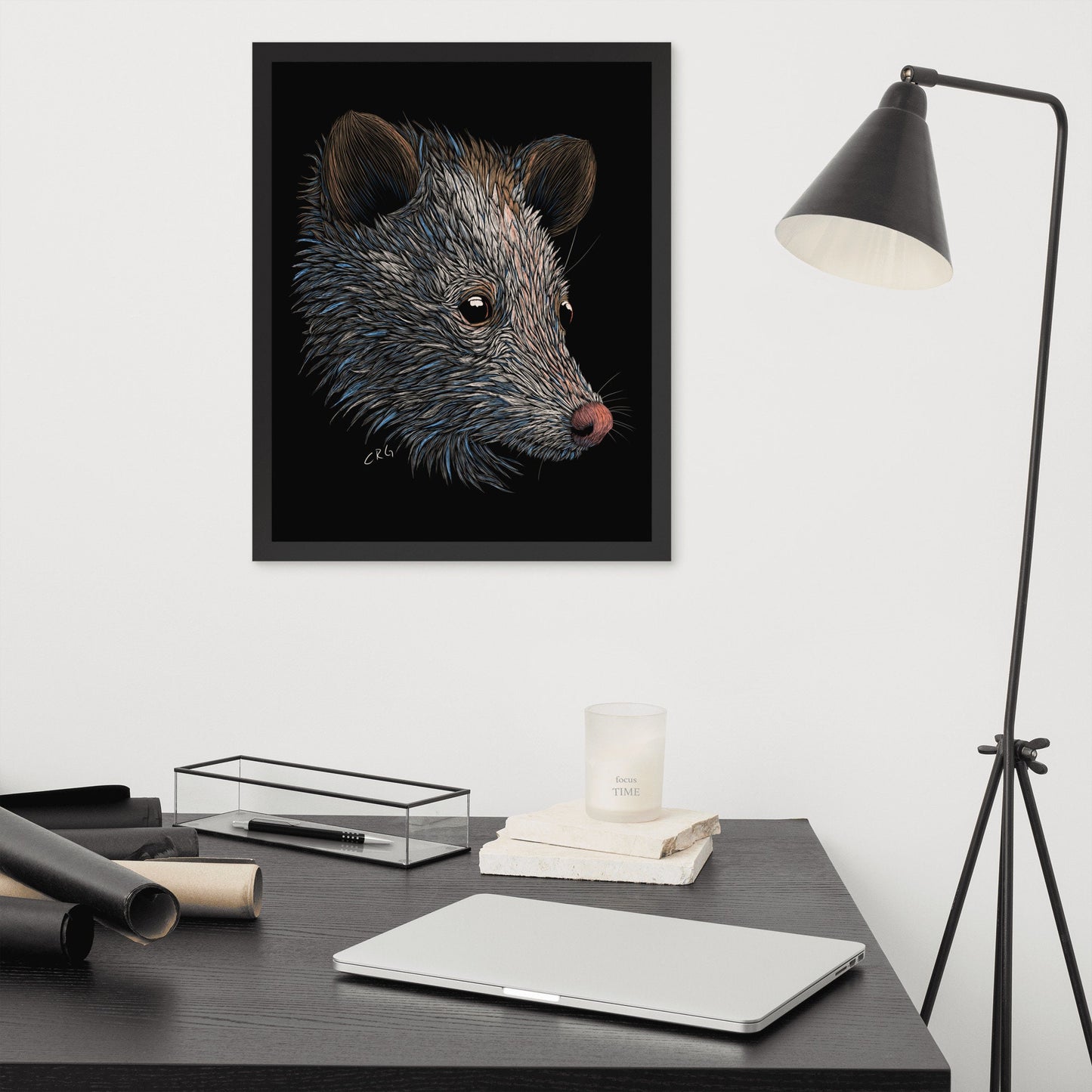 Opossum Digital Download Art Print