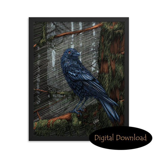 Raven Digital Download Art Print